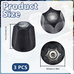 3Pcs Alloy and Iron Bathroom Sink Faucet Knobs Replacement&nbsp;FIND-GO0004-09B
