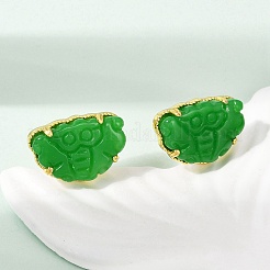 Brass Stud Earrings&nbsp;KK-F358-01G