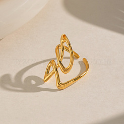 304 Stainless Steel Cuff Open Rings for Women&nbsp;ON6137