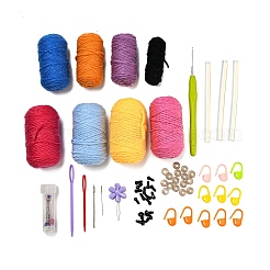 5 Style Jellyfish Yarn Knitting Beginner Kit&nbsp;DIY-F146-08