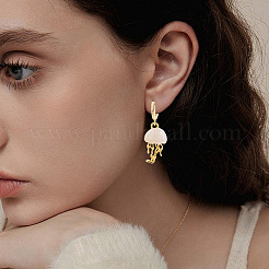 16Pcs Brass Hoop Earring Findings&nbsp;KK-BBC0029-24