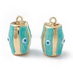 Brass Enamel Pendants&nbsp;KK-A176-03G-M