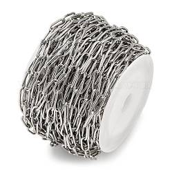 Stainless Steel Oval Paperclip Chains&nbsp;CHS-G040-01A-P