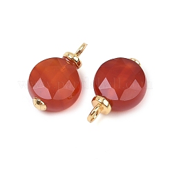 Natural Mixed Gemstone Faceted Hexagonal Cut Flat Round Pendants&nbsp;KK-B157-39G