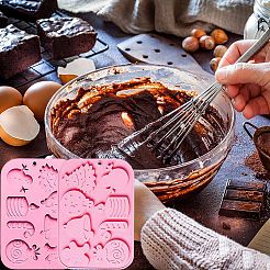 2Pcs DIY Christmas Theme Food Grade Silicone Molds&nbsp;DIY-CJ0002-13