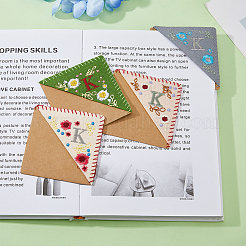 4Pcs 4 Style Felt Embroidery Bookmarks&nbsp;FIND-HY0003-46K
