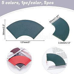 5Pcs 5 Colors Leather Corner Bookmark&nbsp;FIND-CA0004-58