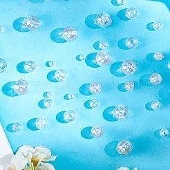 1000Pcs 4 Styles Transparent Acrylic Beads&nbsp;MACR-PA0001-02