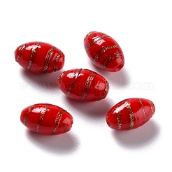 Handmade Gold Sand Lampwork Beads&nbsp;LAMP-F020-35G