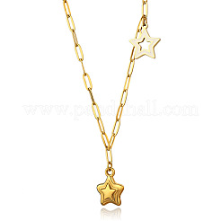 304 Stainless Steel Enamel Pendant Necklaces&nbsp;WG6A25D-02