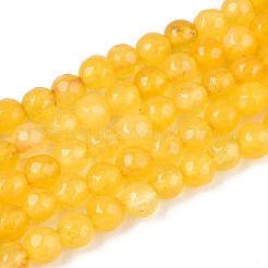 Dyed Natural White Jade Beads Strands&nbsp;G-T139-4mm-60-05