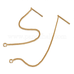 Brass Stud Earring Findings&nbsp;KK-TA0007-12G