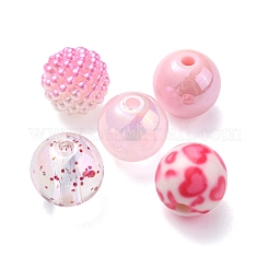 50Pcs 5 Style Acrylic Beads&nbsp;MACR-FS0001-50