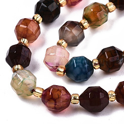 Natural Agate Beads Strands&nbsp;G-T131-82A-06