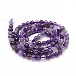 Natural Amethyst Beads Strands&nbsp;G-P335-02-4mm