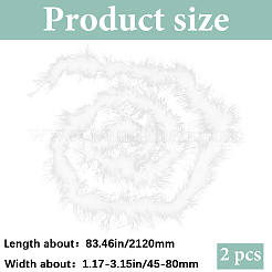 Turkey Feather Ornament Accessories&nbsp;AJEW-WH20018-91C
