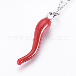 304 Stainless Steel Pendant  Necklaces&nbsp;NJEW-P224-08P