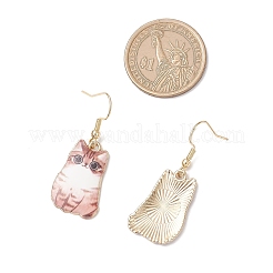 304 Stainless Steel Cat Shape Dangle Earrings&nbsp;EJEW-JE06489