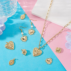 10Pcs 5 Styles Brass Pendants&nbsp;KK-TA0008-41