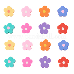 40Pcs 8 Colors Handmade Polymer Clay Cabochons&nbsp;CLAY-CJ0001-29