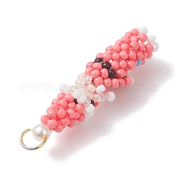 Easter Glass Seed Beaded Dwarf Pendants&nbsp;PALLOY-MZ01037
