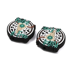 West Cowboy Theme Food Grade Eco-Friendly Silicone Beads&nbsp;SIL-T058-04B