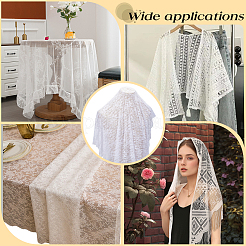 1 Yard Nylon Lace Fabric&nbsp;DIY-CY0002-82A
