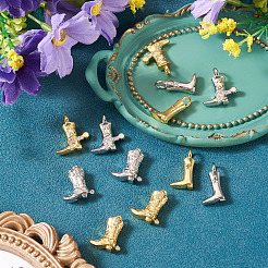 12Pcs 6 Styles Brass Micro Pave Cubic Zirconia Pendants&nbsp;KK-TA0003-49