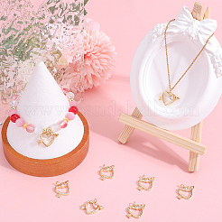 Brass Cubic Zirconia Pendant&nbsp;KK-BBC0009-88