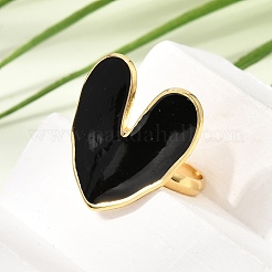 304 Stainless Steel Enamel Cuff Open Rings&nbsp;SA-CBA369F-02G-01