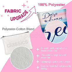 10Pcs 10 Styles Polyester Canvas Cosmetic Bags&nbsp;ABAG-TN0001-01