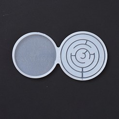 DIY Flat Round Lollipop Making Food Grade Silicone Molds&nbsp;DIY-E051-03