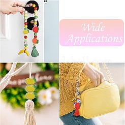 50Pcs 5 Styles Printed Wood Beads&nbsp;WOOD-CJ0002-38