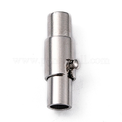 Brass Locking Tube Magnetic Clasps&nbsp;LS-MC079
