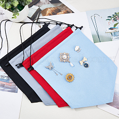 4Pcs 4 Colors Polyester Wall Hanging Brooch Jewelry Banner Holder&nbsp;DIY-FH0008-18