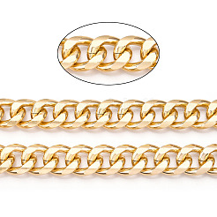 Aluminum Faceted Curb Chains&nbsp;CHA-N003-22KCG