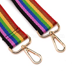Stripe Pattern Adjustable Polyester Bag Strap&nbsp;FIND-WH0092-35