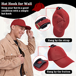 50 Sets ABS Plastic Hat Hooks&nbsp;AJEW-WA0004-51