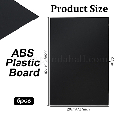 6 Sheets ABS Plastic Board&nbsp;DIY-OC0015-90