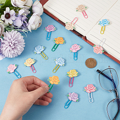 80Pcs Plastic Paper Clips&nbsp;FIND-CP0001-60