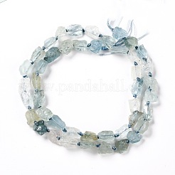 Rough Raw Natural Aquamarine Beads Strands&nbsp;G-G010-17
