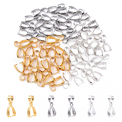 20Pcs Brass Pinch Bails&nbsp;KK-YW0003-44G