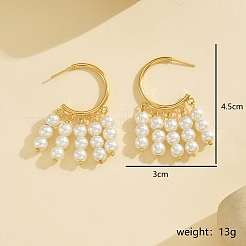 Elegant Zinc Alloy Round Stud Earrings&nbsp;LS-TP9784