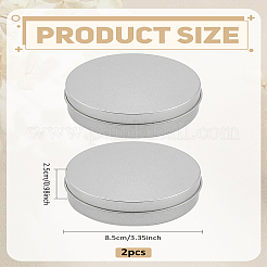 Round Tinplate Storage Boxes&nbsp;CON-WH0125-08A