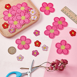 100Pcs 4 Colors Polyester Embroider Thread Iron on/Sew On Patches&nbsp;PATC-AR0001-19