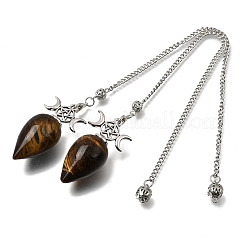 Natural Tiger Eye Dowsing Pendulum Pendants&nbsp;GG-CBA6D08-A08