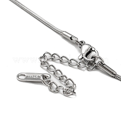 Non-Tarnish 304 Stainless Steel Pendant Necklaces&nbsp;LS-NJEW-G120-03P