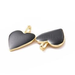 Brass Enamel Pendants&nbsp;KK-P204-14G-A