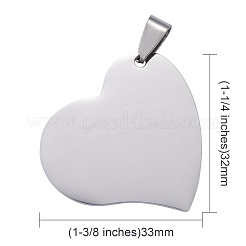 Tarnish Resistant 304 Stainless Steel Pendants&nbsp;STAS-I140-11S