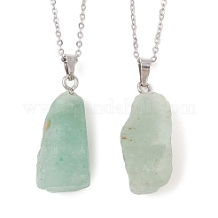 Natural Mixed Gemstone Nugget Pendant Necklaces&nbsp;NJEW-JN04507
